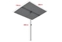 pro.tec Sonnenschutz Carsoli Grau 360° drehbar Bild 3