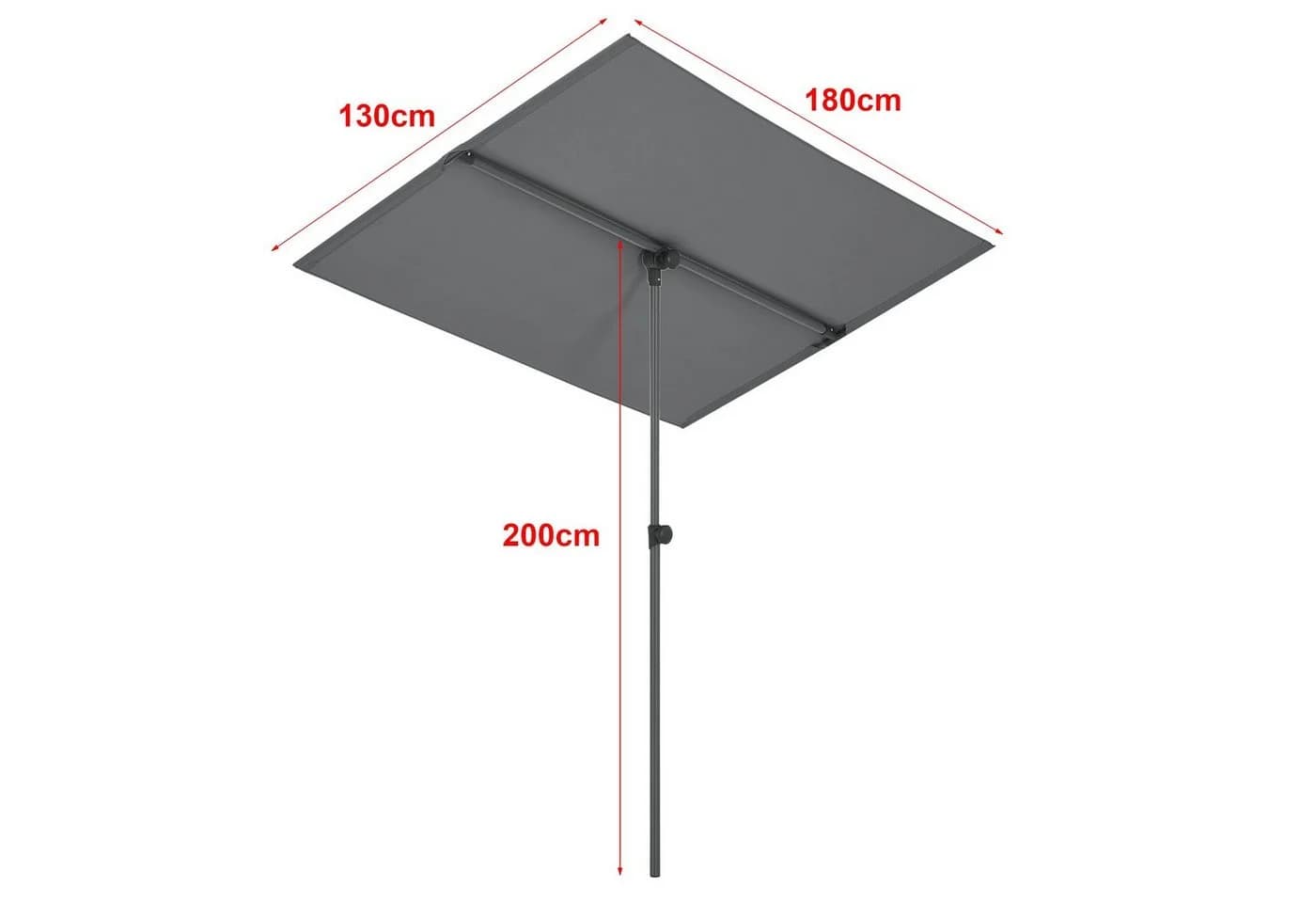 pro.tec Sonnenschutz Carsoli Grau 360° drehbar - Bild 3