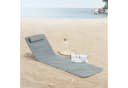 en.casa Gartenliege Set 2 St. Cellorigo Strandmatte Dunkelgrau Bild 1