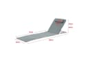 en.casa Gartenliege Set 2 St. Cellorigo Strandmatte Dunkelgrau Bild 3