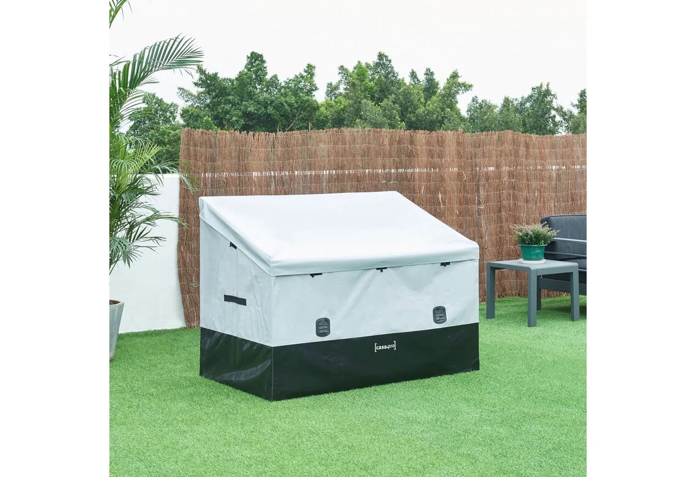 casa.pro Auflagenbox »Alanno« Gartenbox wasserdicht 147x86x109cm