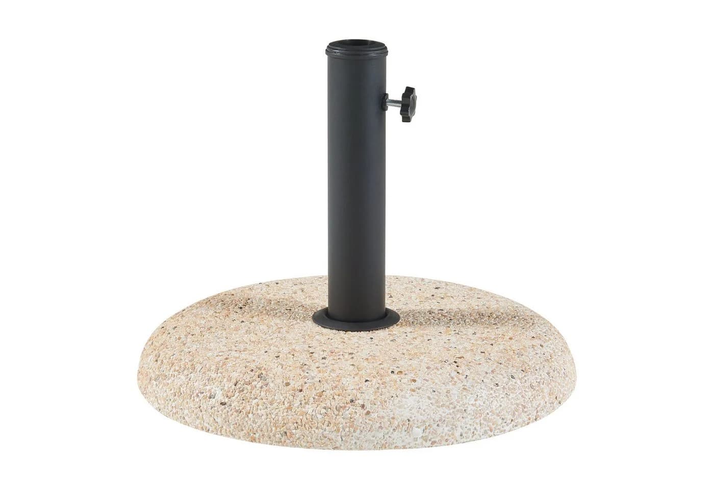 casa.pro Betonschirmständer Steinoptik Beige mit Adaptern - Bild 2