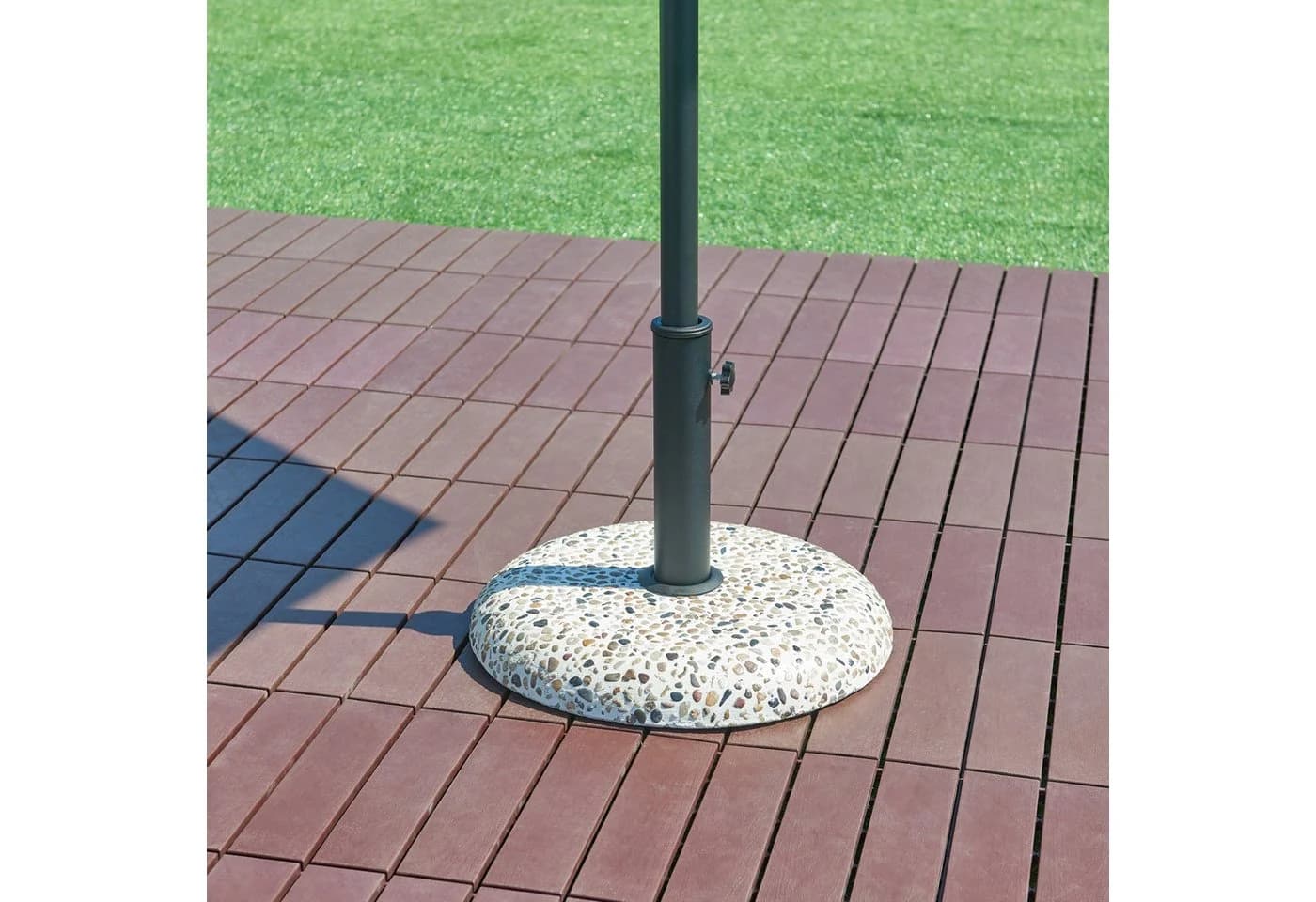 casa.pro Betonschirmständer Steinoptik mit Adaptern