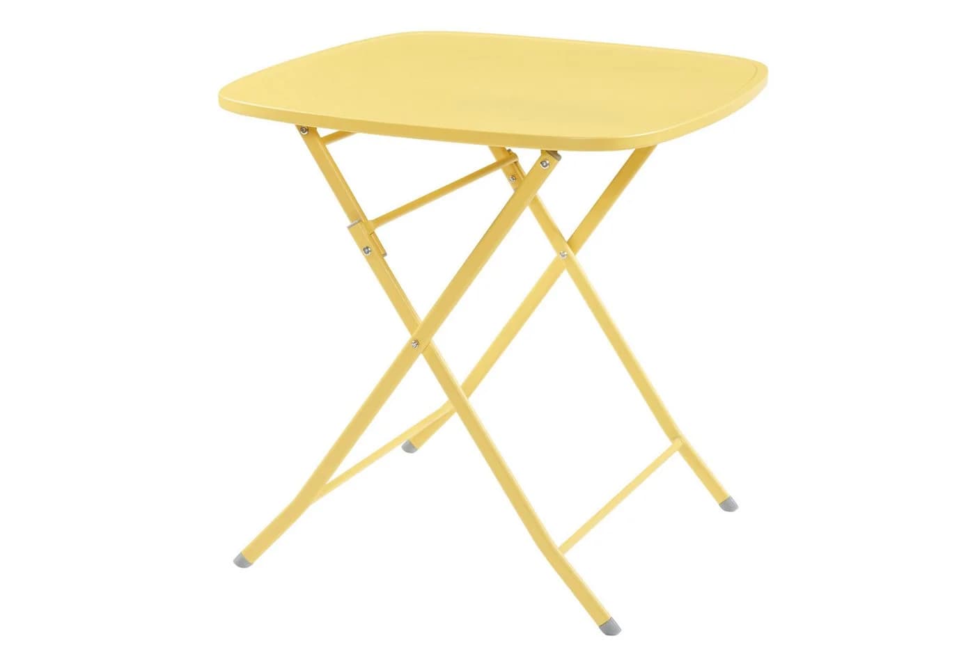 en.casa Klapptisch Gelb Stahl