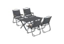 casa.pro Gartenlounge-Set 5-tlg. Grau Aluminium Bild 2