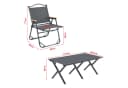 casa.pro Gartenlounge-Set 5-tlg. Grau Aluminium Bild 3