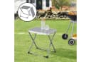 en.casa Campinghocker Barete 2-in-1 Grau Klappbar Bild 1