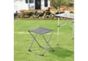 en.casa Campinghocker Barete 2-in-1 Grau Klappbar Bild 3