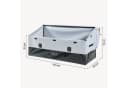 casa.pro Auflagenbox mit Plane Grau Schwarz Stahl Bild 4