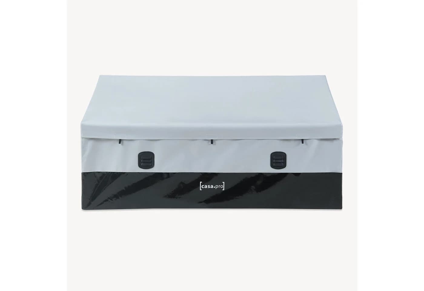 casa.pro Auflagenbox mit Plane Grau Schwarz Stahl - Bild 5