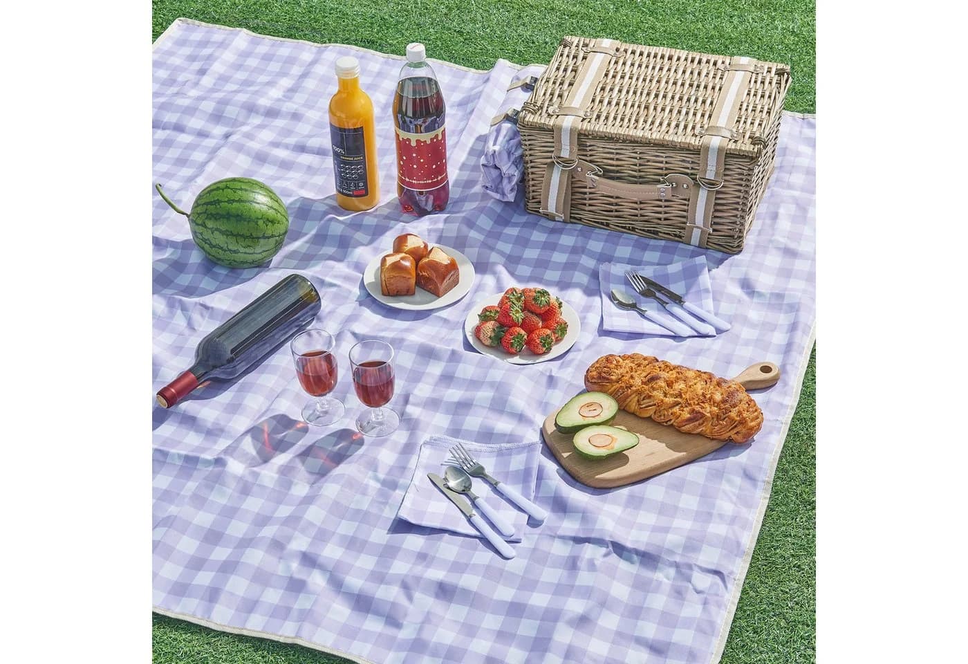 casa.pro Picknickkorb Bisceglie Komplettset für 2 Personen