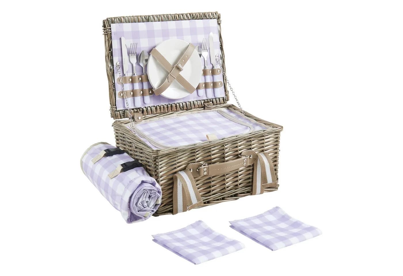 casa.pro Picknickkorb Bisceglie Komplettset für 2 Personen - Bild 2