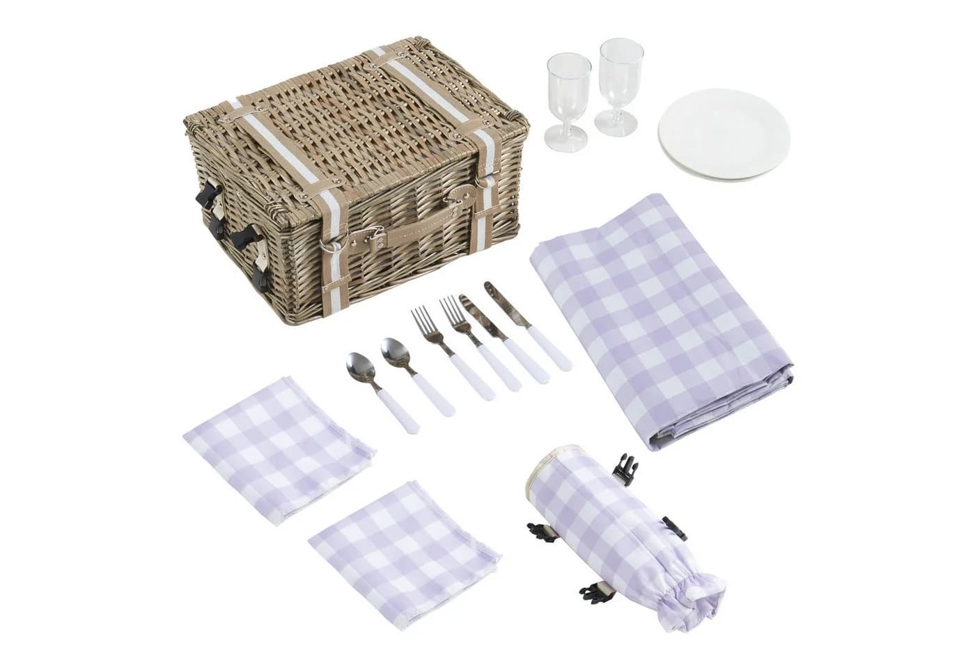 casa.pro Picknickkorb Bisceglie Komplettset für 2 Personen - Bild 5