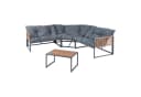 casa.pro Loungeset 4-tlg. Dunkelgrau mit Couchtisch Bild 1