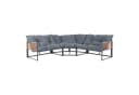casa.pro Loungeset 4-tlg. Dunkelgrau mit Couchtisch Bild 5