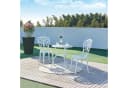 casa.pro Balkonset 3-tlg. Bistroset Aluminiumguss Weiß Bild 1