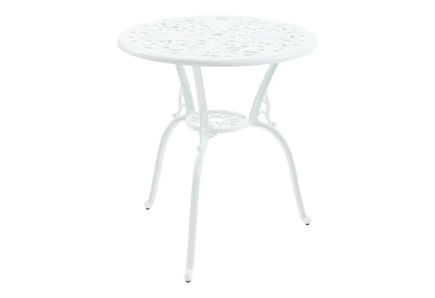 casa.pro Balkonset 3-tlg. Bistroset Aluminiumguss Weiß - Bild 5