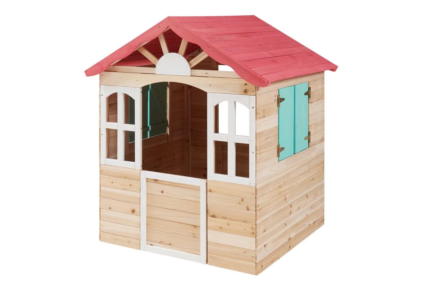 casa.pro Kinderspielhaus Lulä mit Schrägdach und Fensterläden - Bild 2