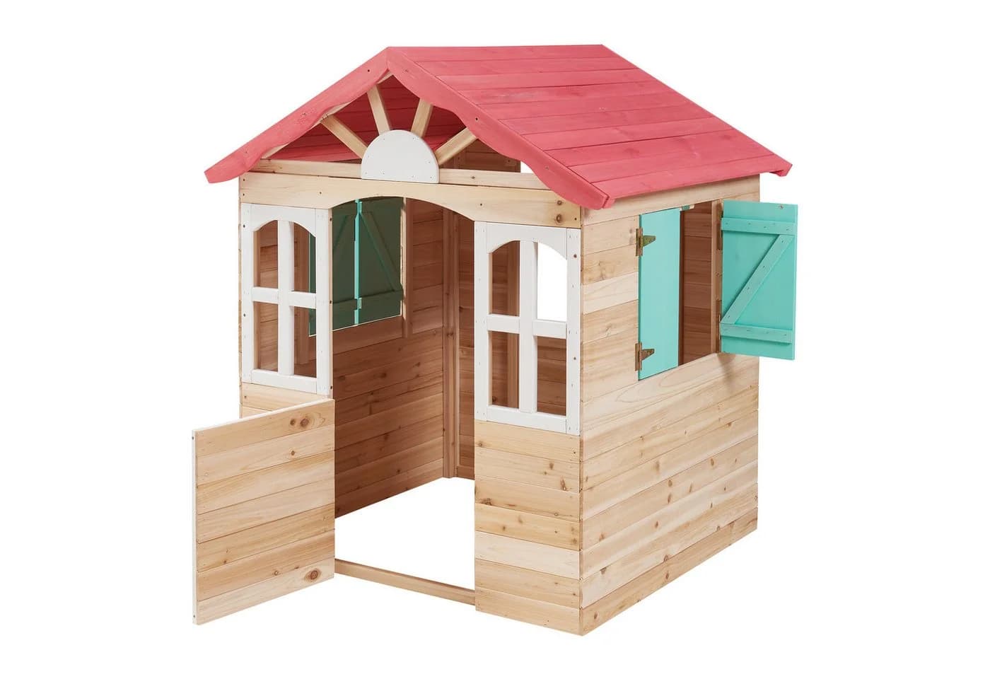 casa.pro Kinderspielhaus Lulä mit Schrägdach und Fensterläden - Bild 5