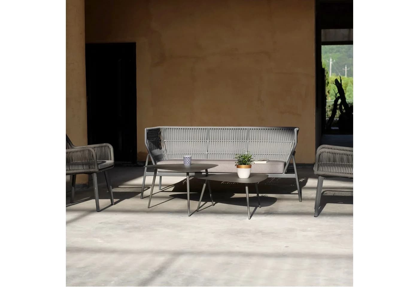 casa.pro Couchtisch (2er Set) »Aymavilles« Outdoor Indoor Stahl Anthrazit - Bild 5