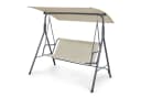 en.casa Hollywoodschaukel 3-Sitzer Grau/Beige Bild 1