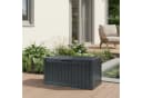 casa.pro Gartenbox Vades 300L abschließbar Schwarz Holzoptik Bild 1