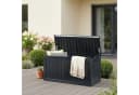 casa.pro Gartenbox Vades 300L abschließbar Schwarz Holzoptik Bild 2
