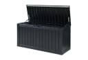 casa.pro Gartenbox Vades 300L abschließbar Schwarz Holzoptik Bild 3