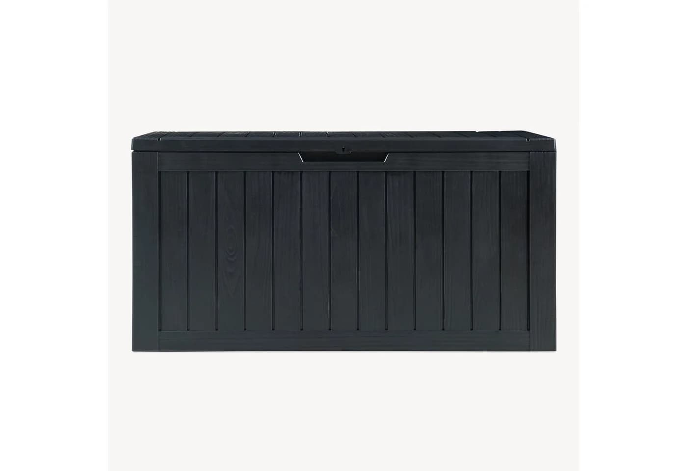casa.pro Gartenbox Vades 300L abschließbar Schwarz Holzoptik - Bild 5