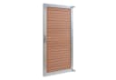 neu.holz Gartentor Segovia WPC Braun Aluminium Bild 2