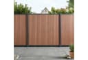 neu.holz Gartenzaun »Grassano« Startermodul WPC Braun Bild 1