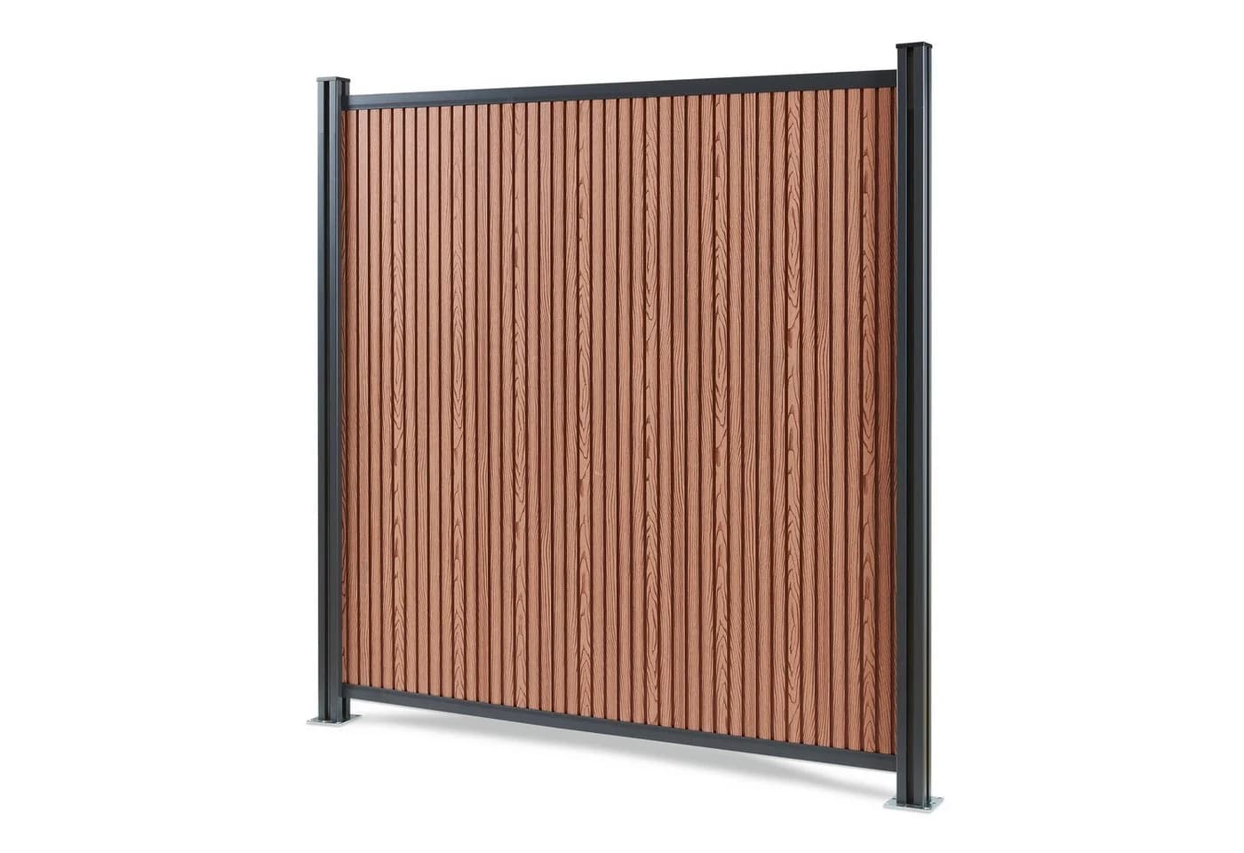 neu.holz Gartenzaun »Grassano« Startermodul WPC Braun - Bild 2