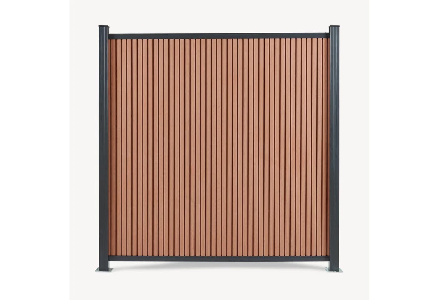 neu.holz Gartenzaun »Grassano« Startermodul WPC Braun - Bild 4