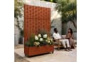 casa.pro Trennwand mit Blumenkasten Aaskis Metall Edelrost Bild 4