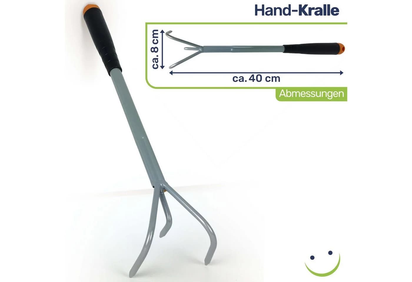 Gravidus Gartenpflege-Set 5-tlg. Harke Hacke Kralle Stahl - Bild 5