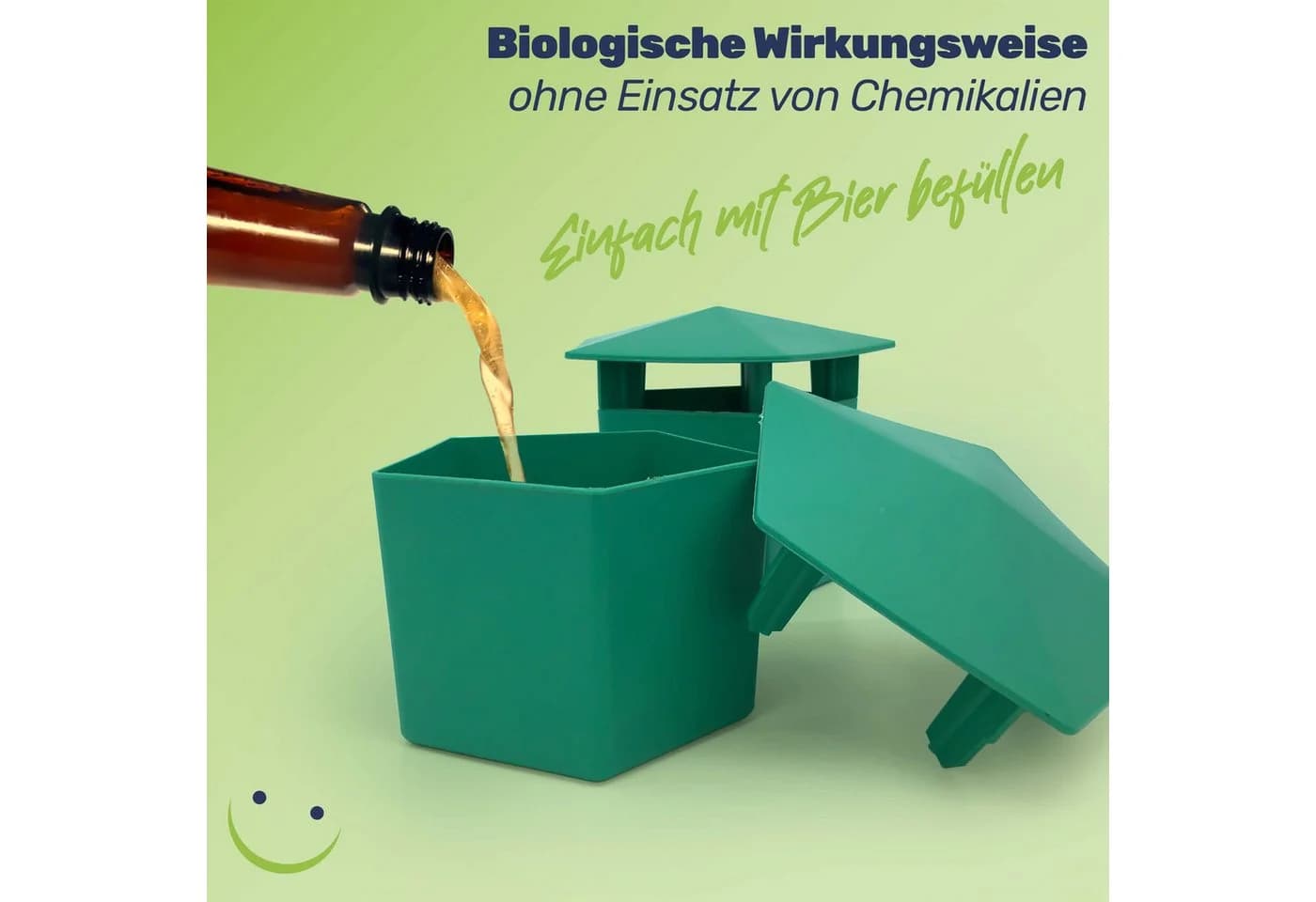 Gravidus Lebendfalle Schneckenfalle Set Schneckenschutz Garten Grün - Bild 3