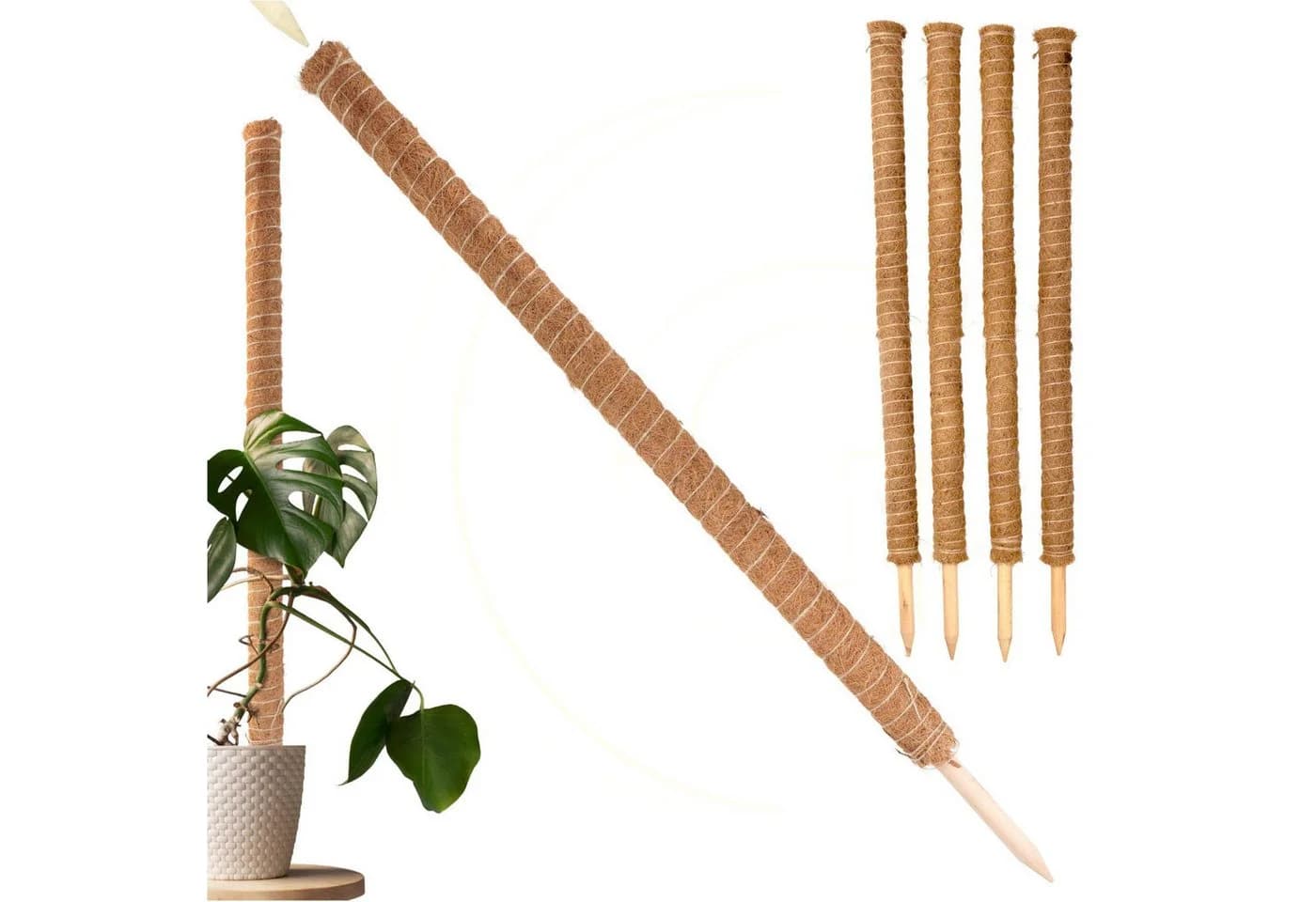 Gravidus Erweiterbare Rankhilfe 110 cm mit Kokosfilz Braun - Bild 2
