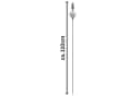 naninoa Gartenstecker Metall Grau Französische Lilie 110cm Bild 1