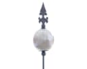 naninoa Gartenstecker Metall Grau Französische Lilie 110cm Bild 2