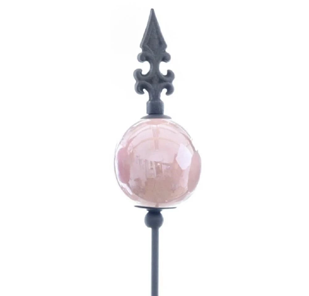 naninoa Gartenstecker Metall Rosa französische Lilie 110cm - Bild 2