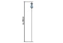 naninoa Gartenstecker Metall französische Lilie grau 80cm Bild 1