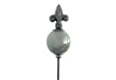 naninoa Gartenstecker Metall Grau Französische Lilie 80cm Bild 2