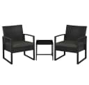 Yaheetech Balkonset 3-teilig Terrassenmöbel-Set Polyrattan Bild 2