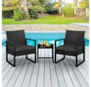 Yaheetech Balkonset 3-teilig Terrassenmöbel-Set Polyrattan Bild 3