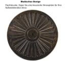 Yaheetech Runder Sonnenschirmständer Bronze Kunstharz Bild 5