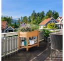 Yaheetech Hochbeet aus Spießtannenholz mit Rollen & Ablagefach Bild 3