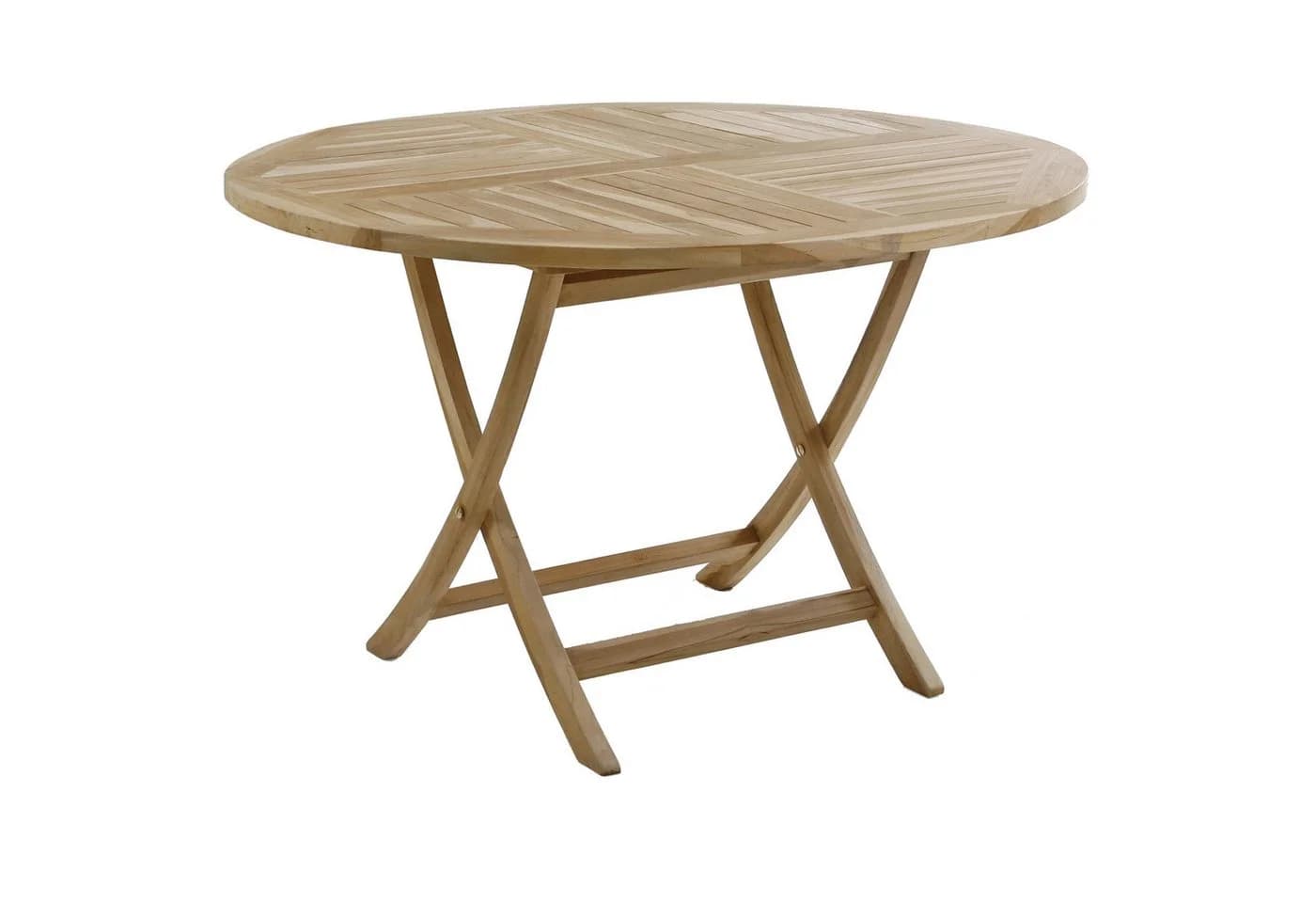 More2Home Gartentisch FLEX massiv rund 90 cm Teakholz - Bild 2