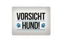 speecheese Metallschild XL „Vorsicht Hund!“ Aluminium Bild 2
