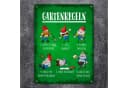 speecheese Gartenregeln Metallschild XL 21x28 cm mit lustigen Gartenzwergen Bild 1
