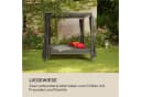 Blumfeldt Senator Lounge Gartenliege Set mit Pavillon und Vorhängen Grau Bild 1